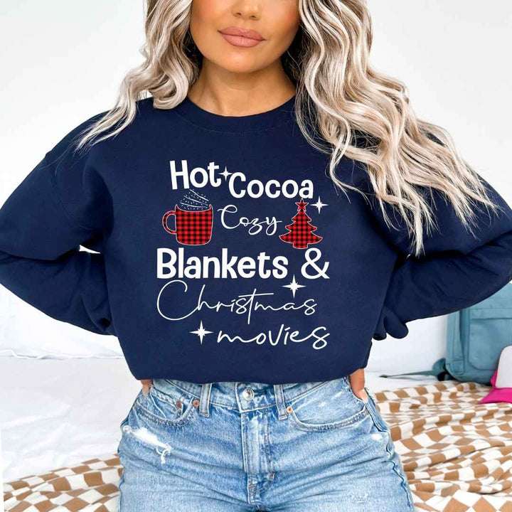 Cozy Blankets & Christmas Movies  - Sweatshirt & Hoodie