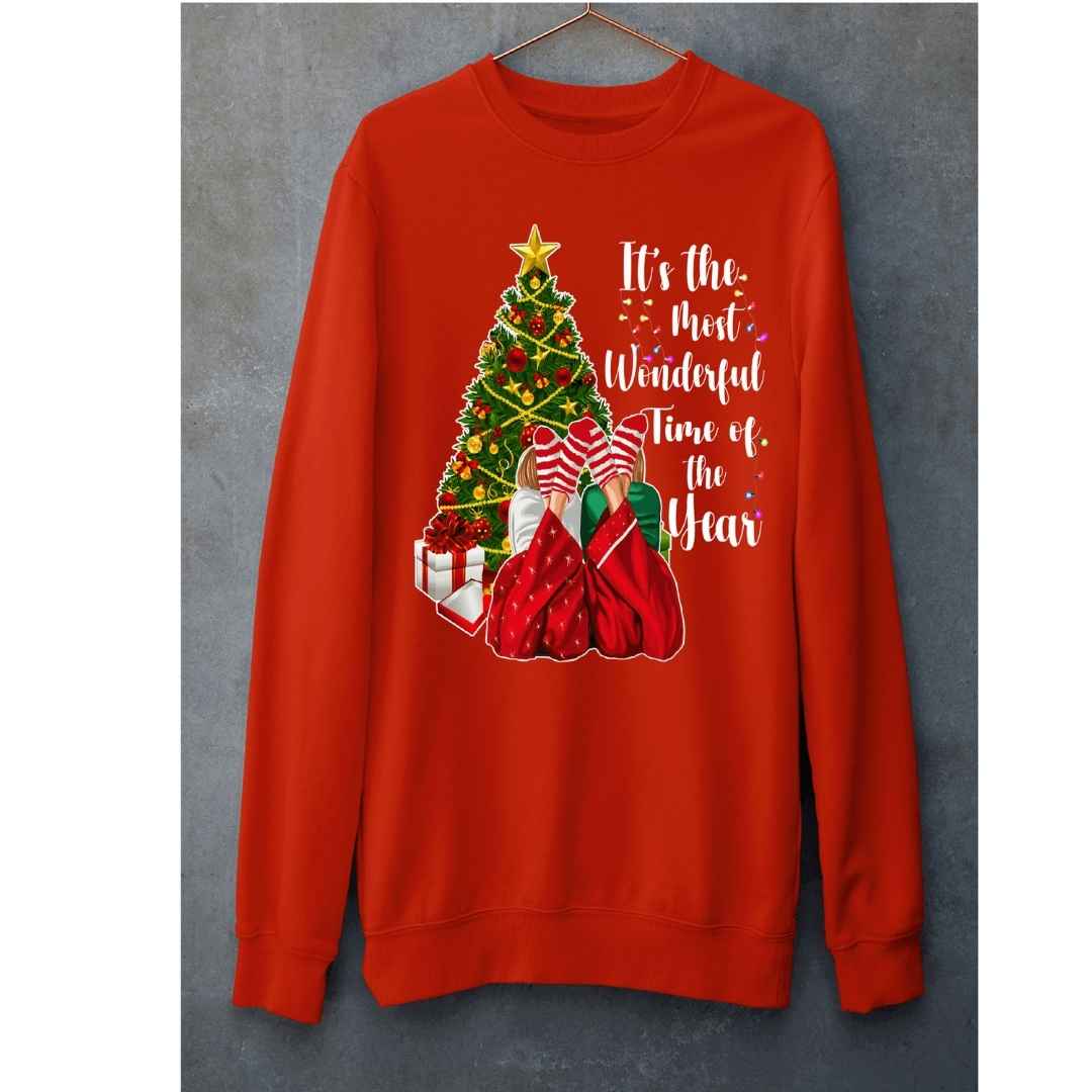 "WONDERFUL TIME OF THE YEAR"- Hoodie & Sweatshirt.