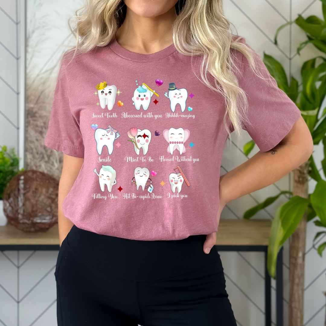 Dental Tooth Valentines Day - Bella canvas