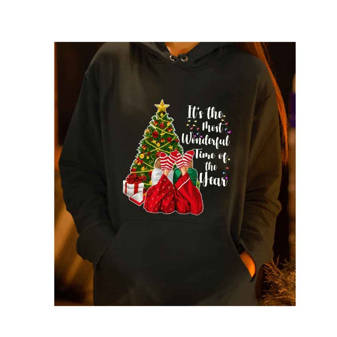 "WONDERFUL TIME OF THE YEAR"- Hoodie & Sweatshirt.