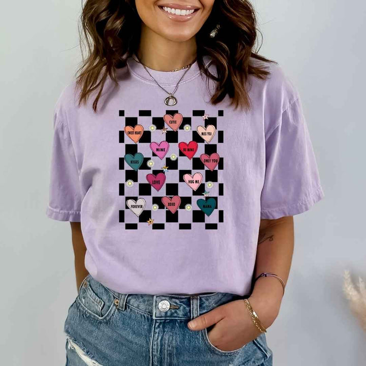 Valentines Conversation Hearts - Bella canvas