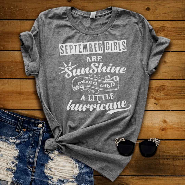 SEPTEMBER GIRLS ARE SUNSHINE MIXED WITH LITTLE HURRICANE, BIRTHDAY BASH (FLAT SHIPPING)