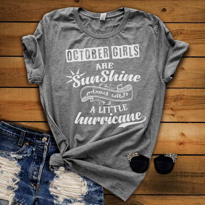 OCTOBER GIRLS ARE SUNSHINE MIXED WITH LITTLE HURRICANE, BIRTHDAY BASH (FLAT SHIPPING)