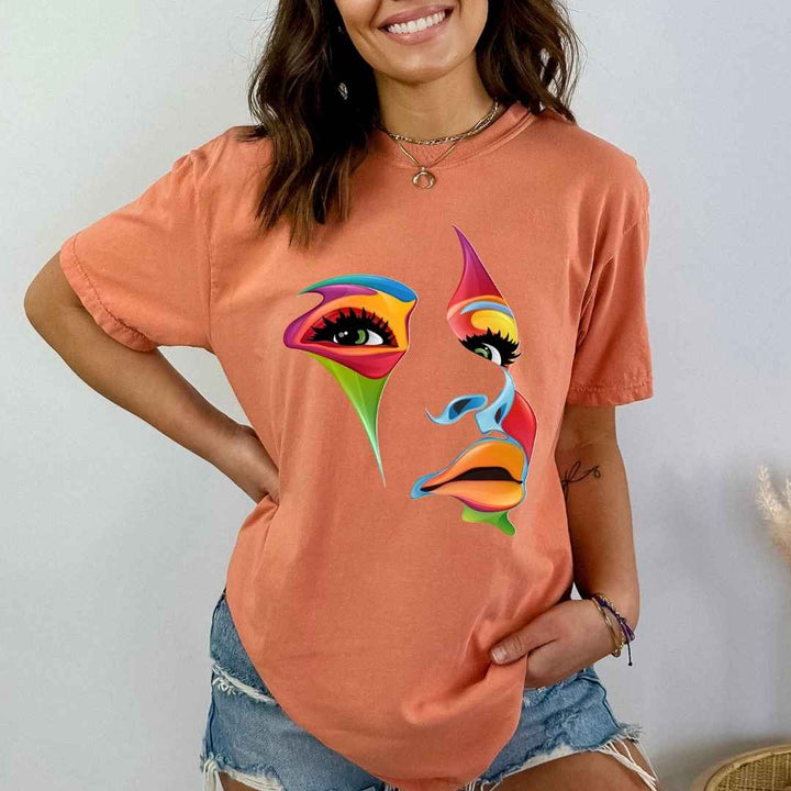 Beautiful Multicolored Face- Bella Canvas T-Shirt