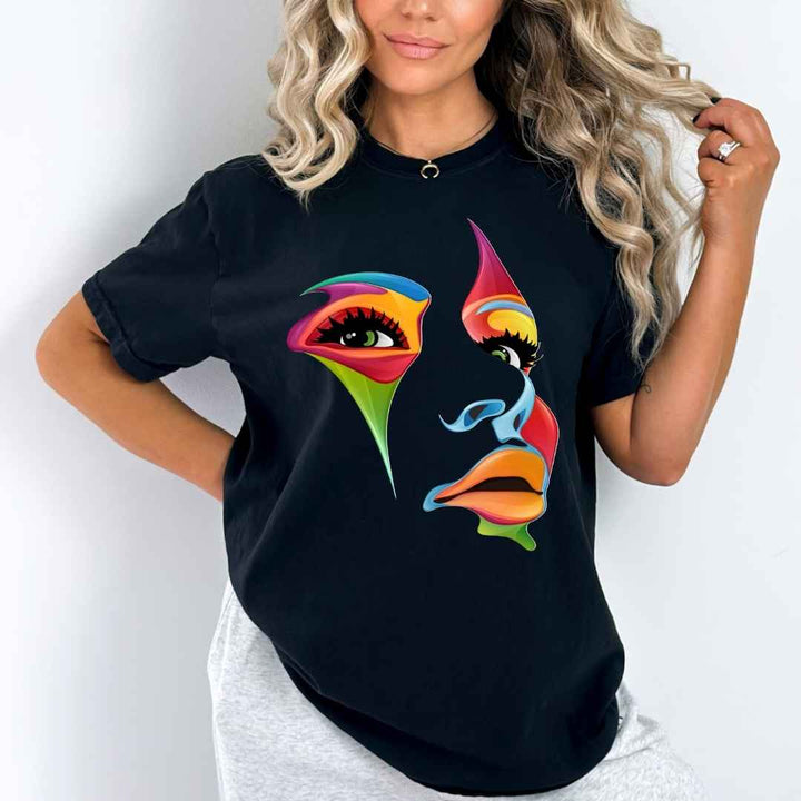 Beautiful Multicolored Face- Bella Canvas T-Shirt