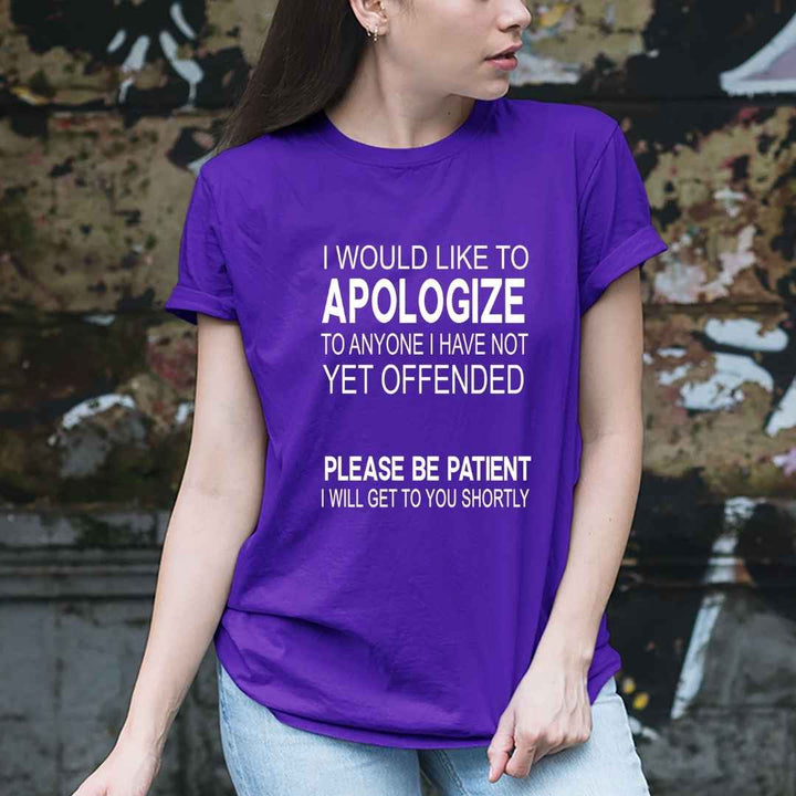 "Apologize To Anyone I Hate "