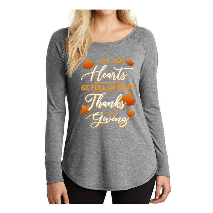 "THANKS AND GIVING"- Stylish Long-Sleeve Tee