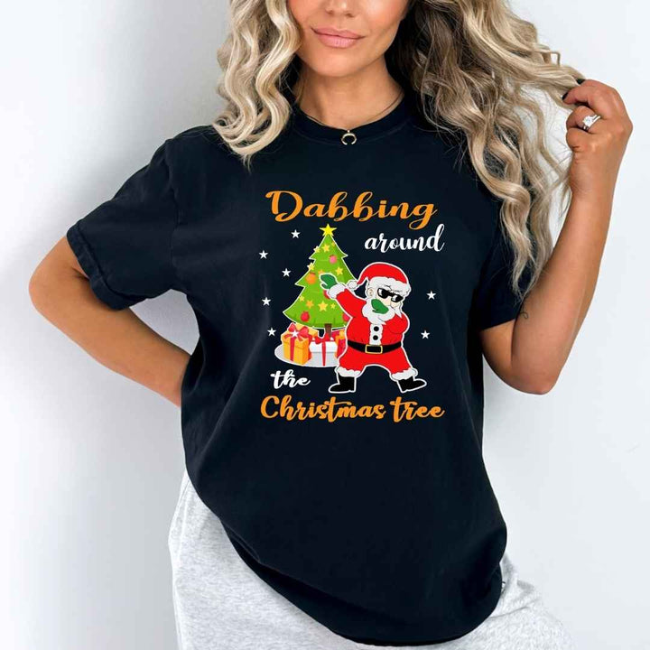 "DABBING AROUND THE CHRISTMAS TREE" (UNISEX T-SHIRT)