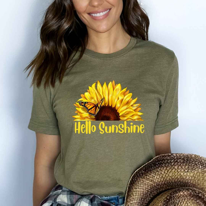 "Hello Sunshine" Bella Canvas