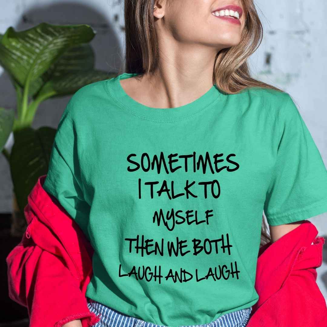 'Sometimes I Talk To MySelf'' Bella Canvas