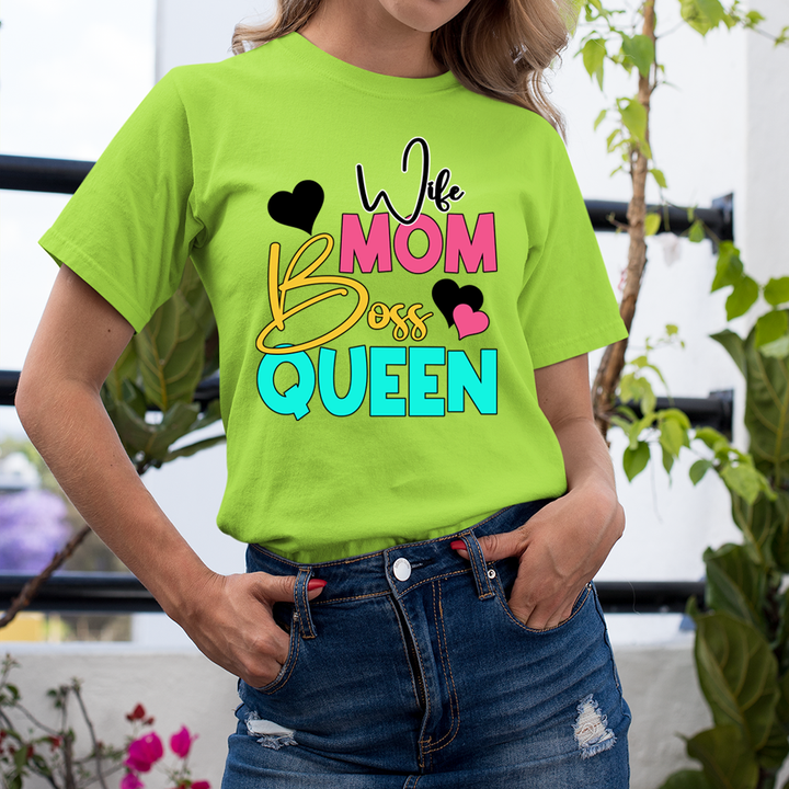Wife Mom Boss Queen  - Unisex T-Shirt