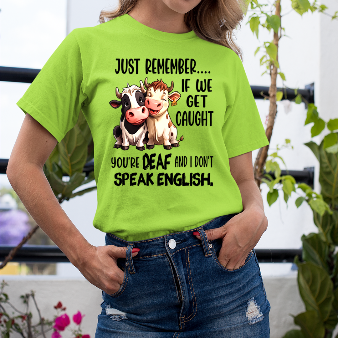 You're DEAF And  I don't speak English - Unisex T-Shirt