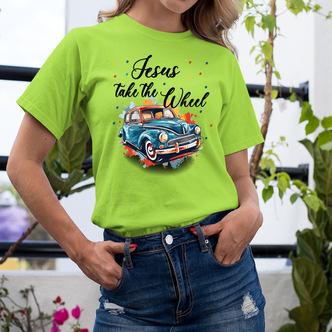 Jesus Take The Wheel - T-Shirt