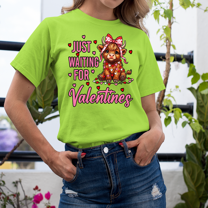 Just Waiting For Valentine - Unisex T-Shirt