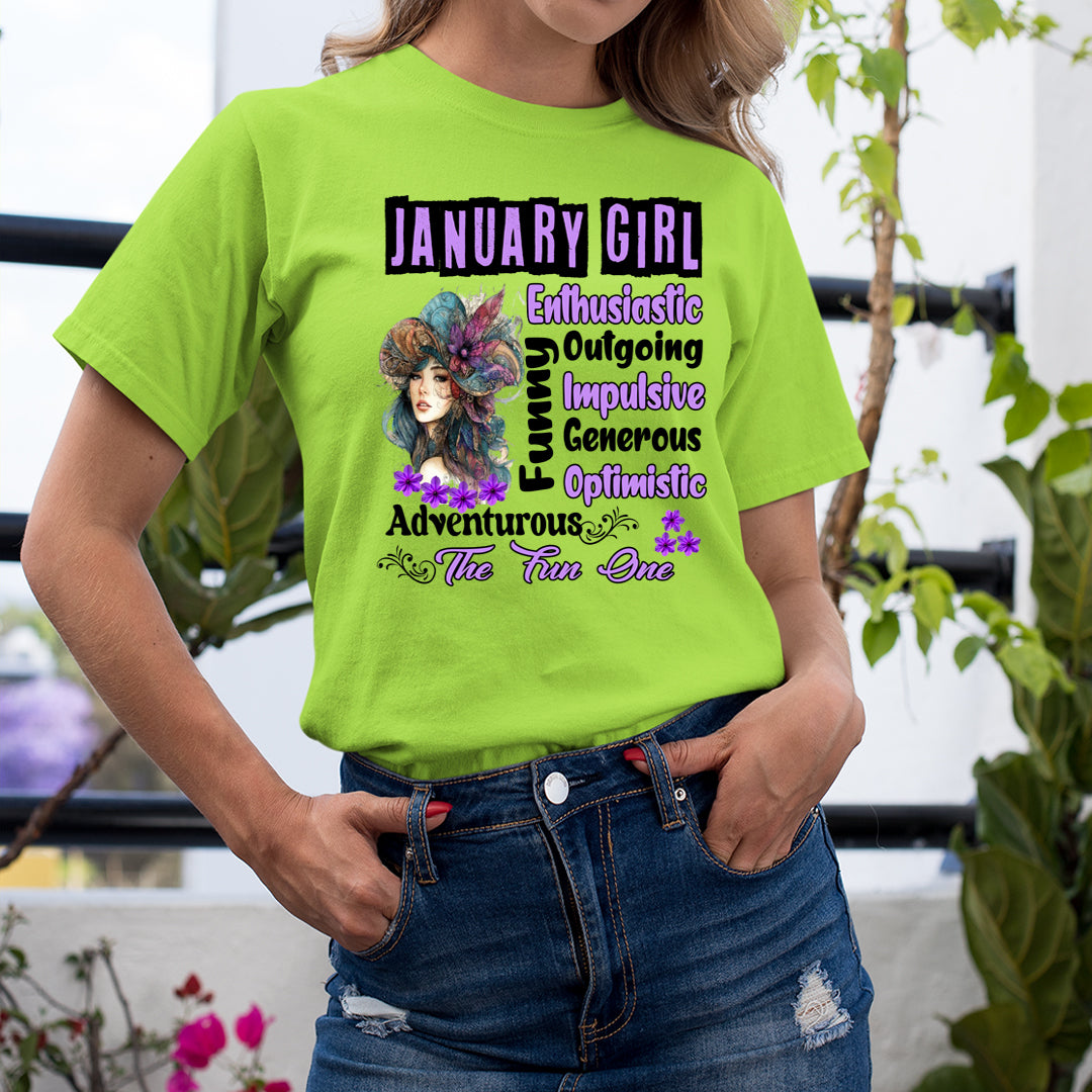 January Girl The Fun One  - Unisex T-Shirt