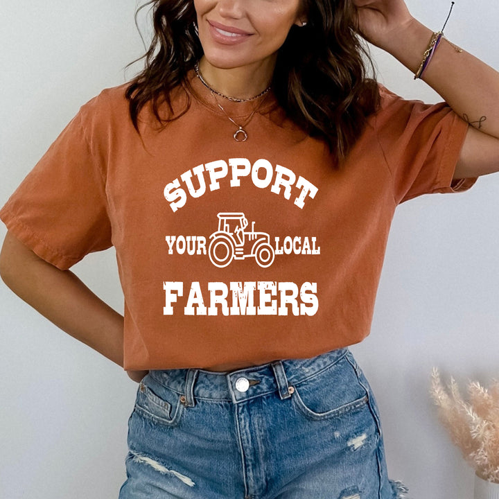 " Support Your Farmers " - Bella Canvas T-Shirt