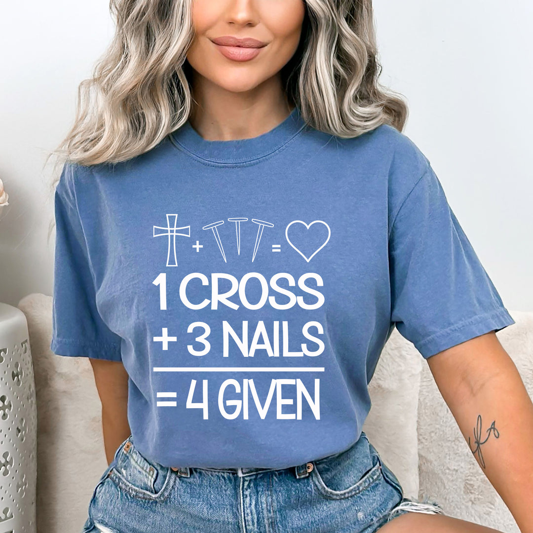 1 Cross + 3 Nails - Bella canvas