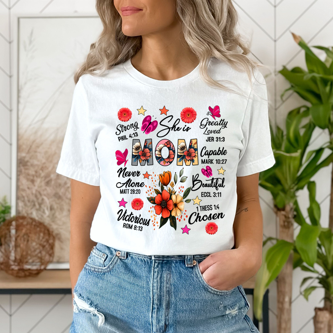 She is Mom Greatly Loved Capable Beautiful - Unisex T-Shirt