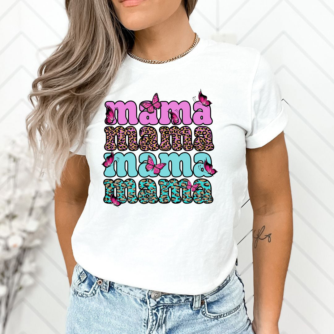 Mama Mama With Butterfly- Unisex T-Shirt