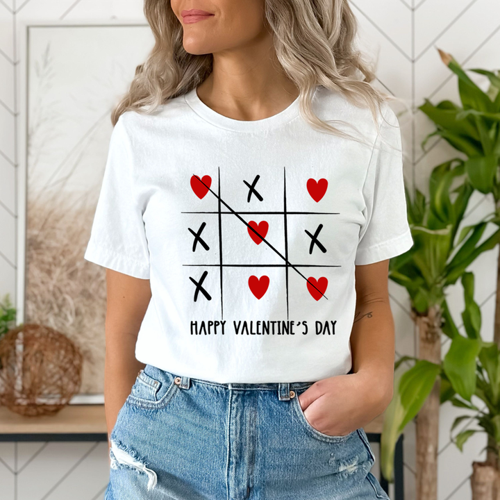 Happy Valentine's Heart And Cross design - Unisex T-Shirt