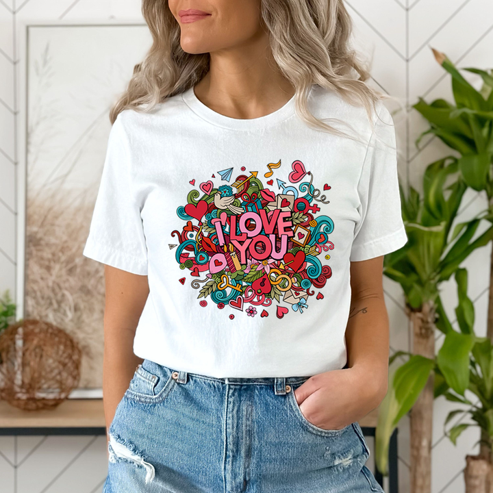 I LOVE YOU NEW (COLORFUL DESIGN) - Unisex T-Shirt