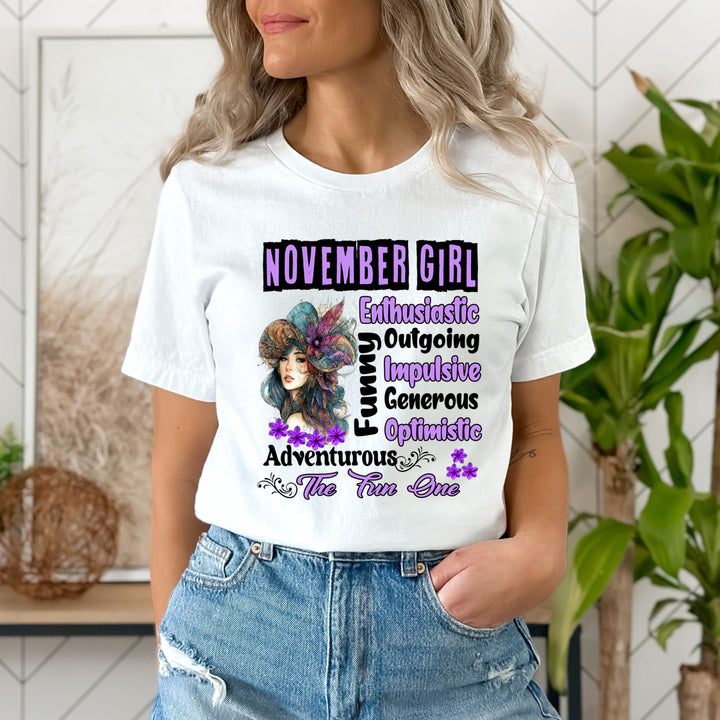 November Girl The Fun One  - Unisex T-Shirt