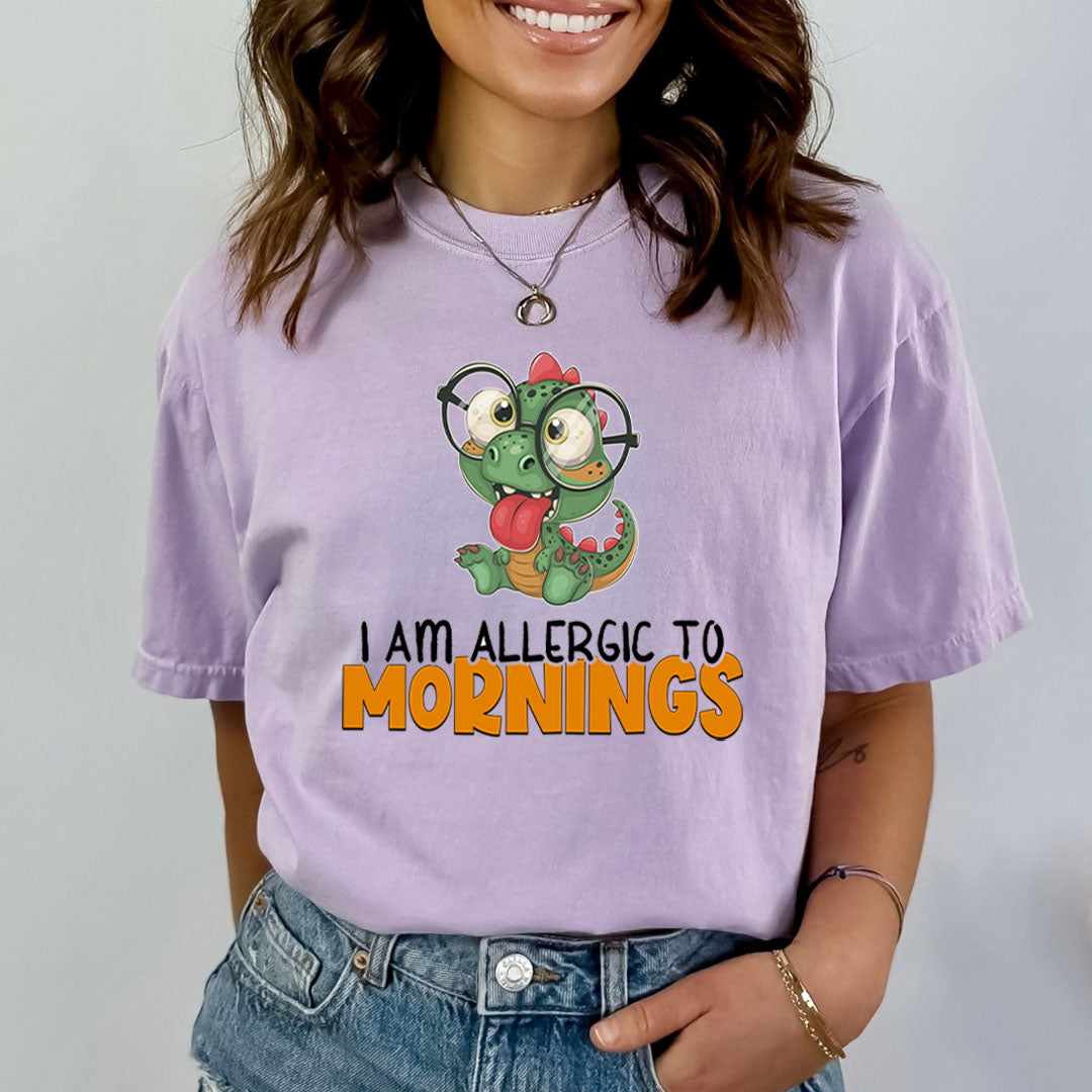 I Am Allergic To Mornings - Bella canvas