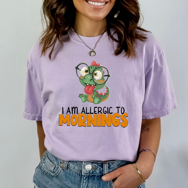 I Am Allergic To Mornings - Bella canvas