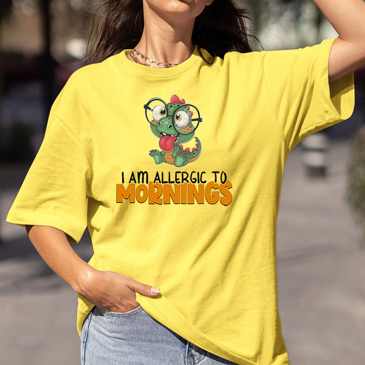 I Am Allergic To Mornings - Bella canvas