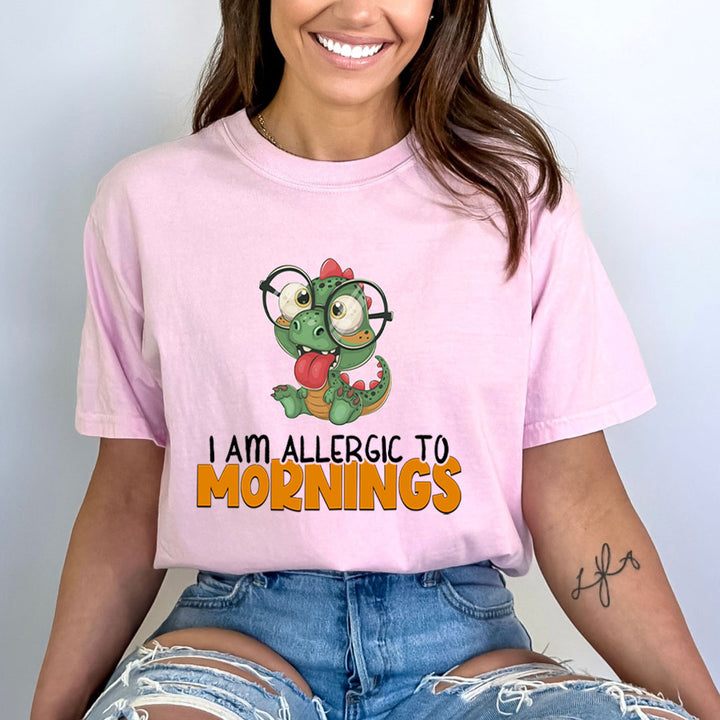 I Am Allergic To Mornings - Bella canvas