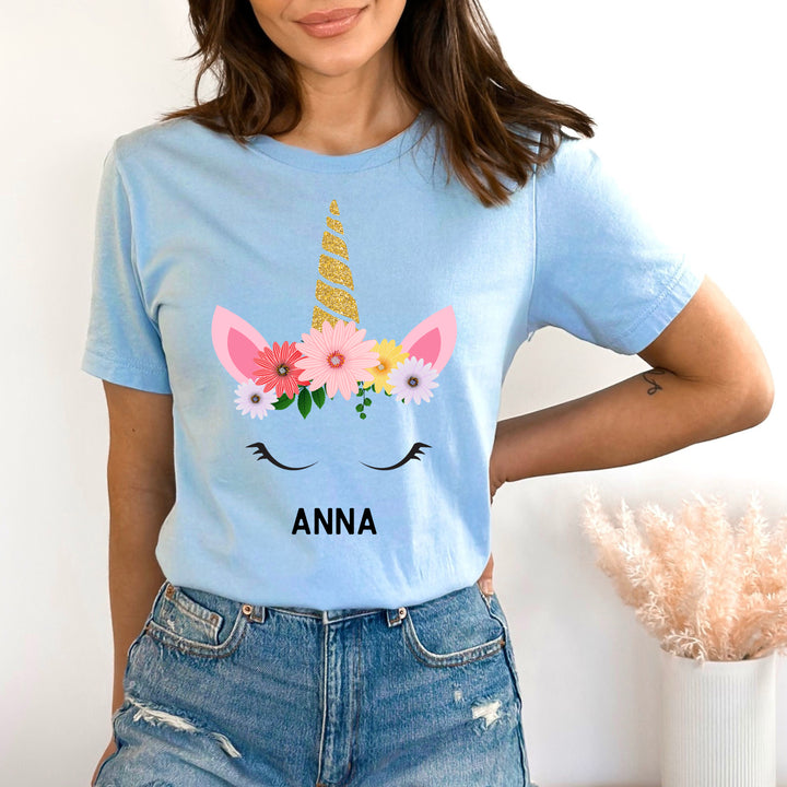 White Childish Unicorn - Bella Canvas