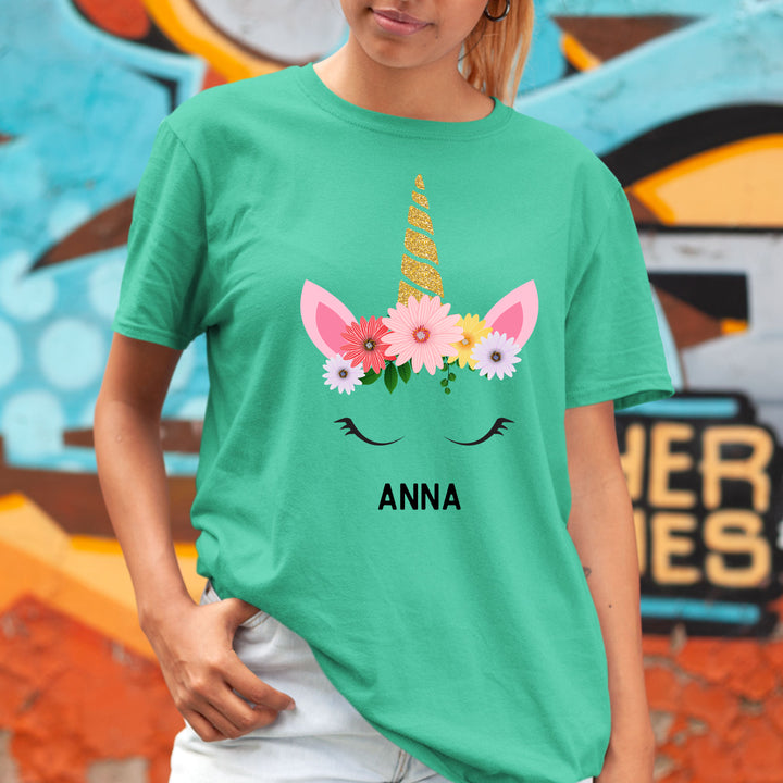 White Childish Unicorn - Bella Canvas