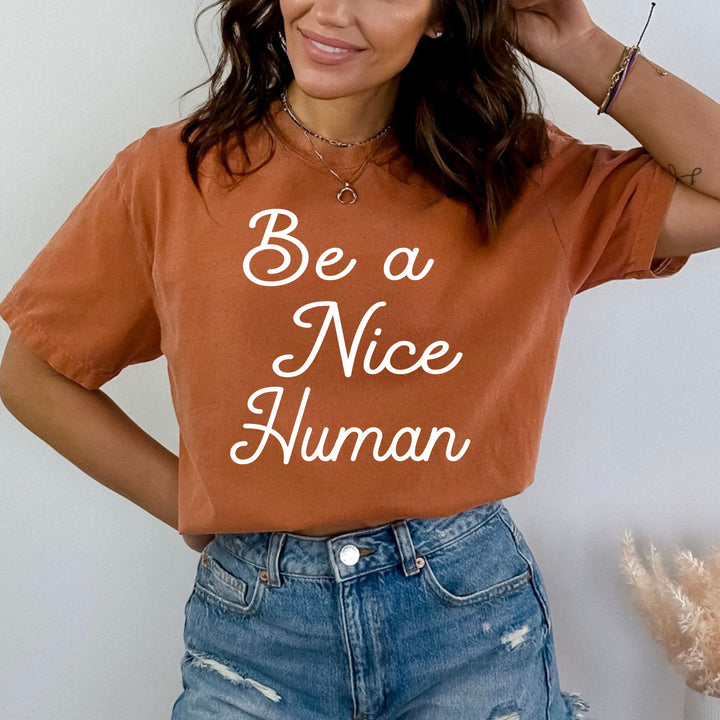 " Be a Nice Human " - Bella Canvas T-Shirt