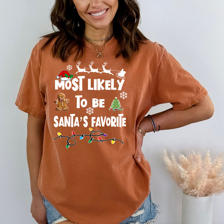 Most Likely To Be Santa's Favorite  - Bella canvas