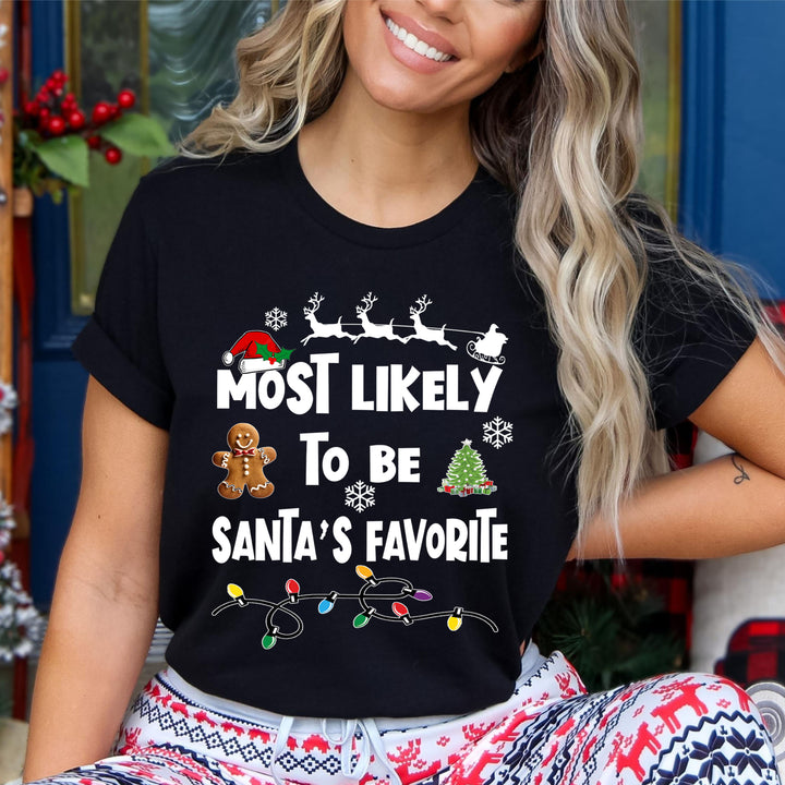 Most Likely To Be Santa's Favorite  - Bella canvas
