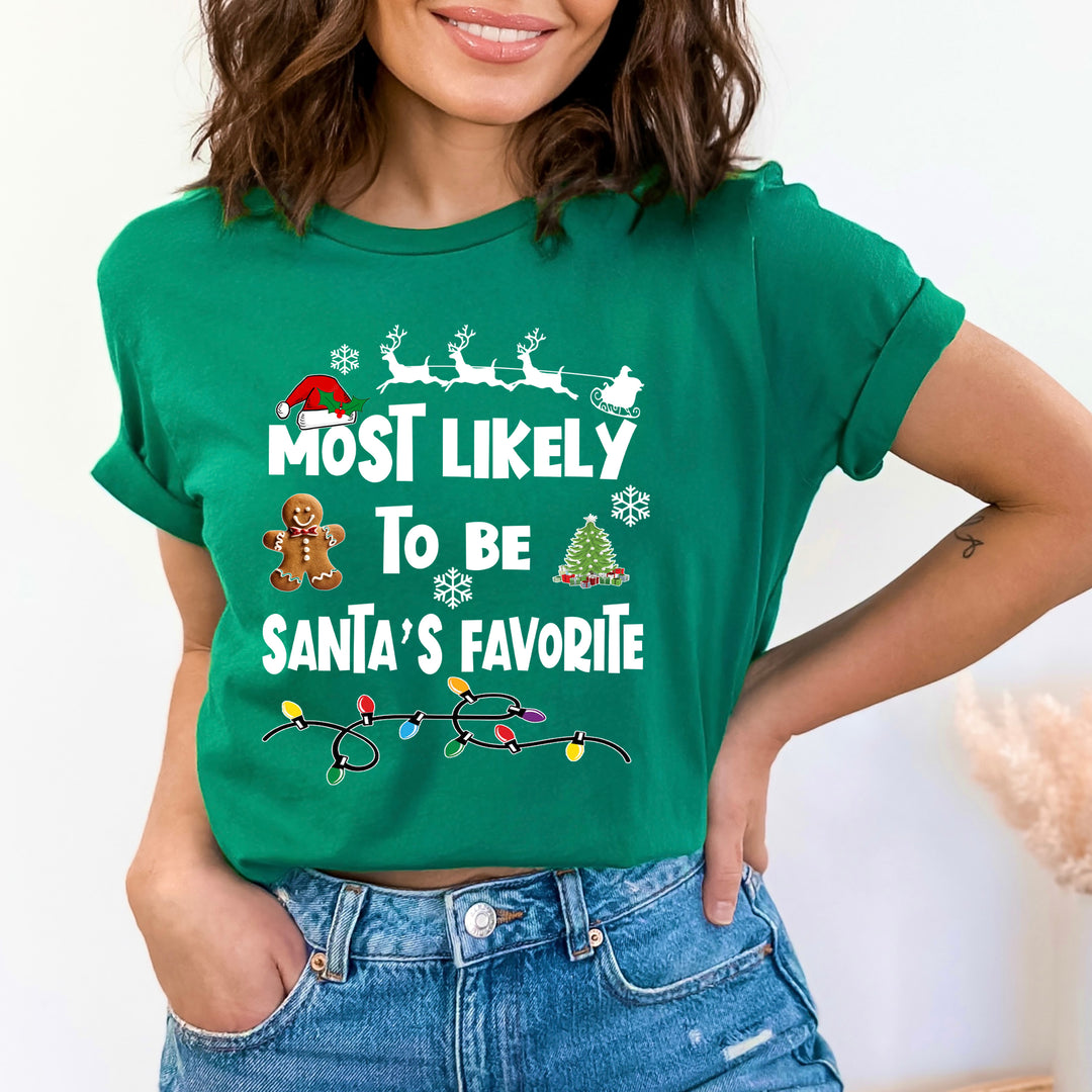 Most Likely To Be Santa's Favorite  - Bella canvas