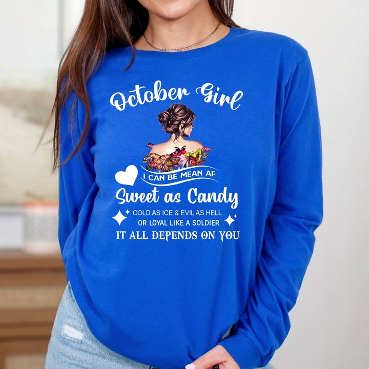 October Girl Sweet As Candy - Long-Sleeve Tee