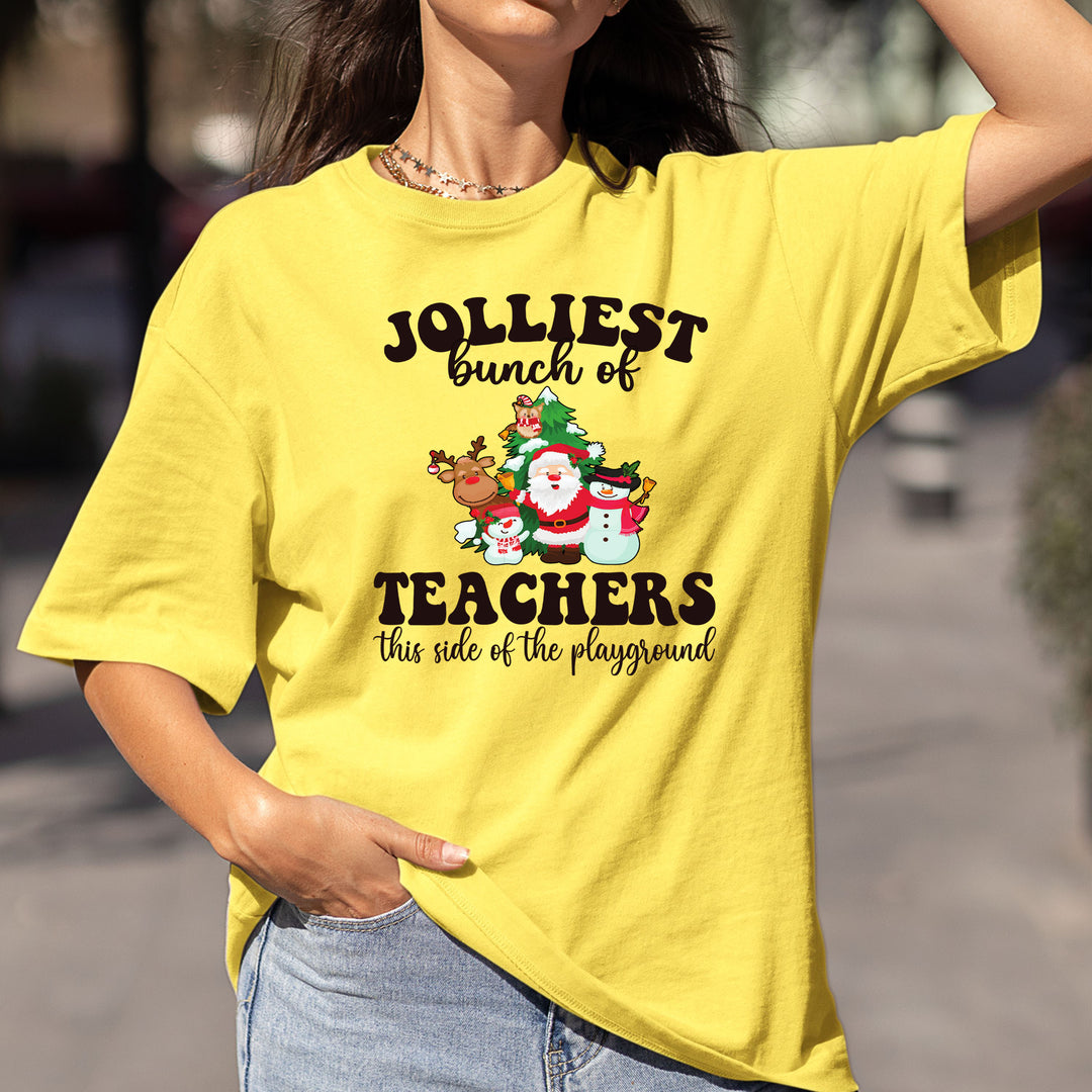 Jolliest Bunch Of Teachers - Bella Canvas