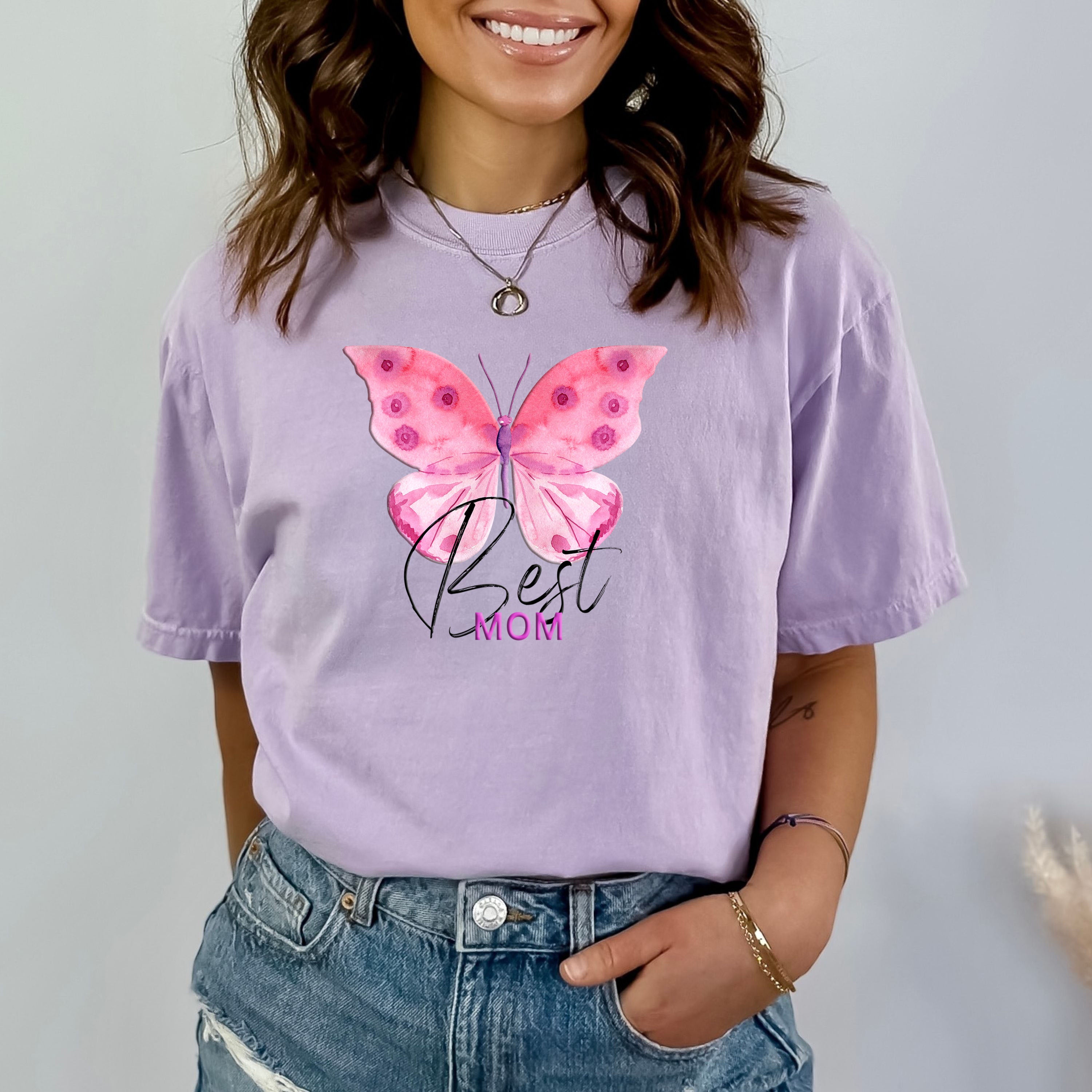 Best Mom ( Butterfly) - Bella Canvas