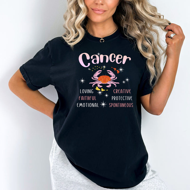 Cancer (Loving Faithful Emotional) - Zodiac Bella Canvas