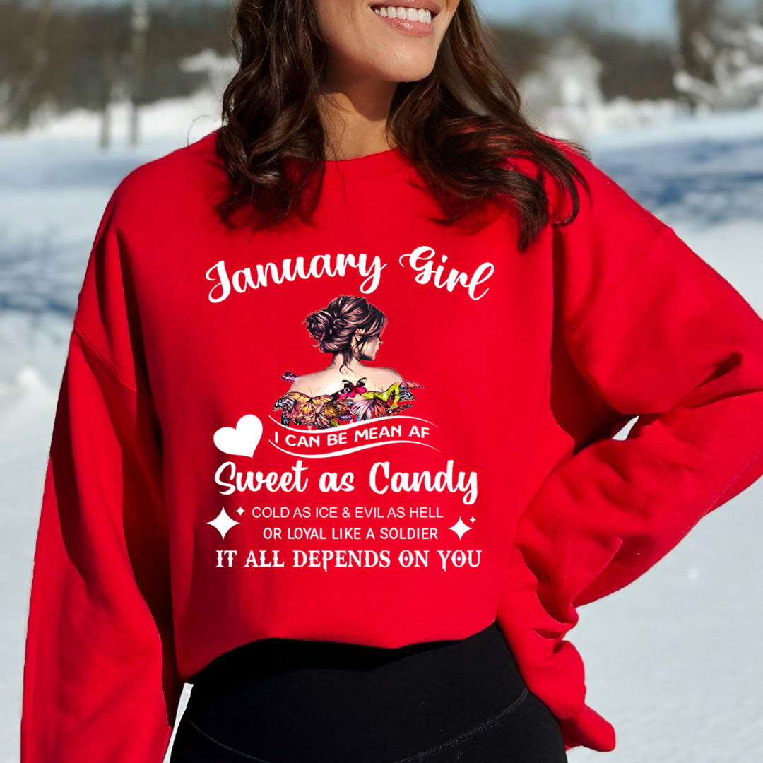 January Girl Sweet As Candy - Cozy & Soft.