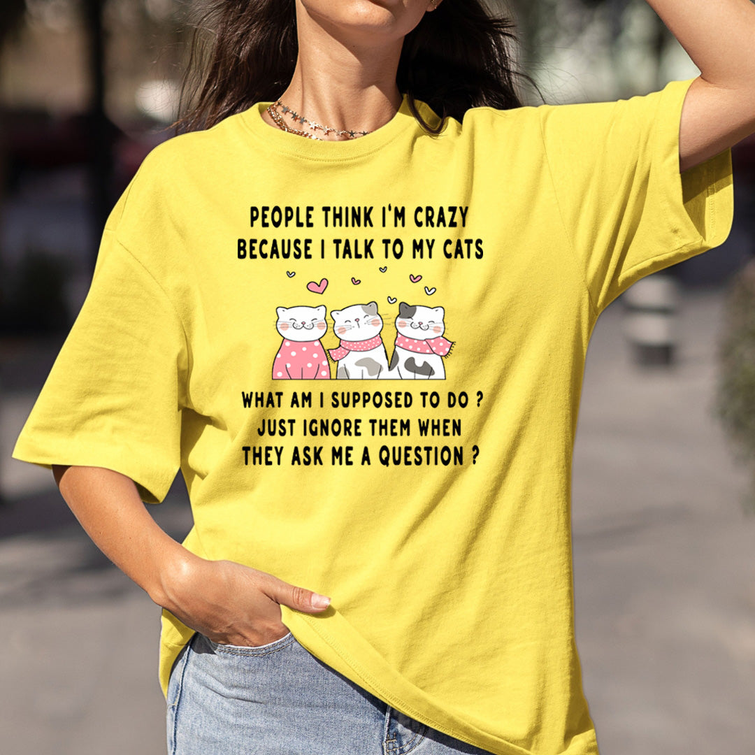 I Talk To My Cats - Bella canvas