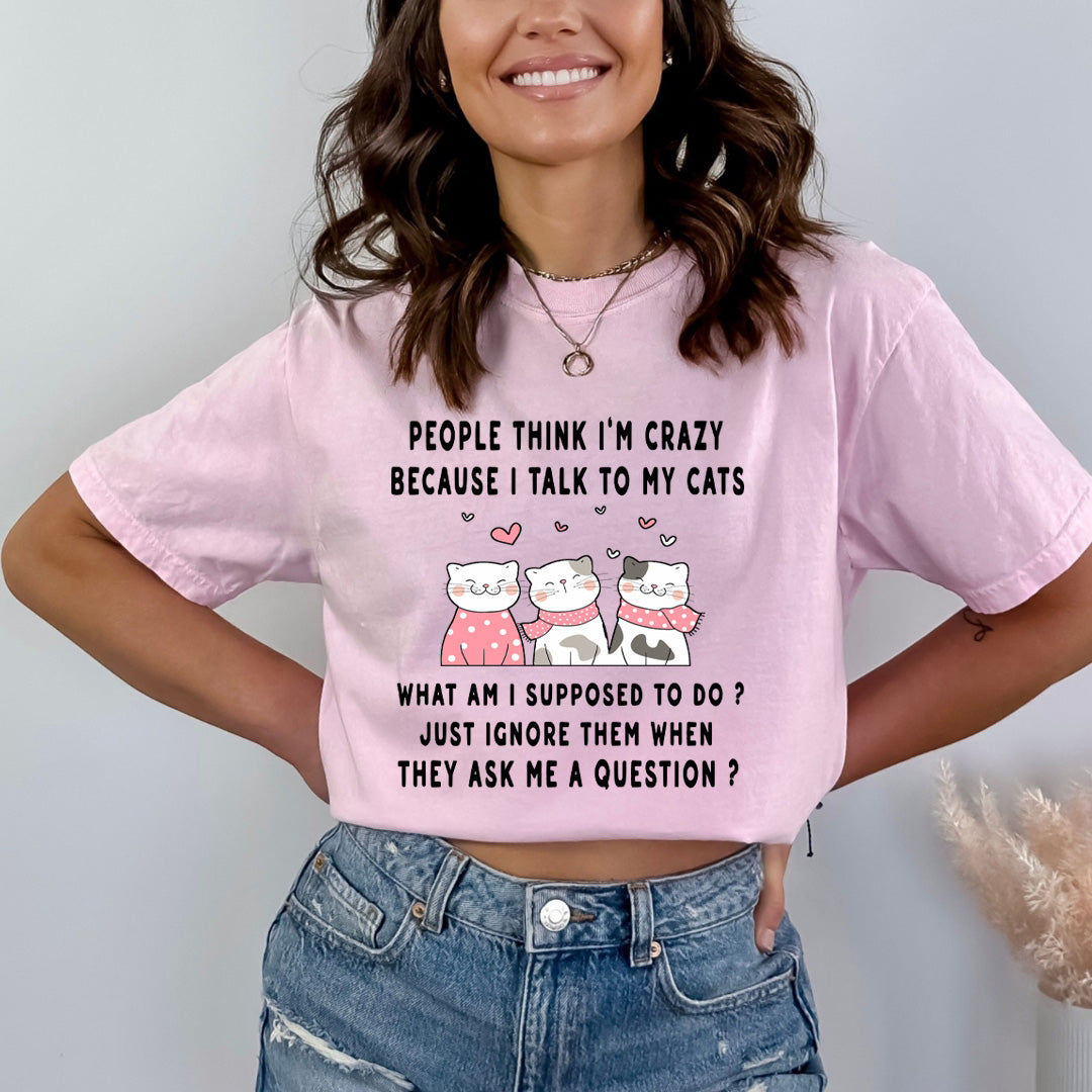 I Talk To My Cats - Bella canvas