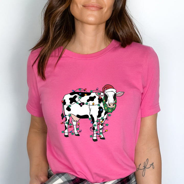 "Santa Cow With Lights"
