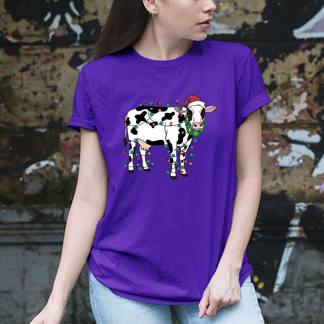 "Santa Cow With Lights"