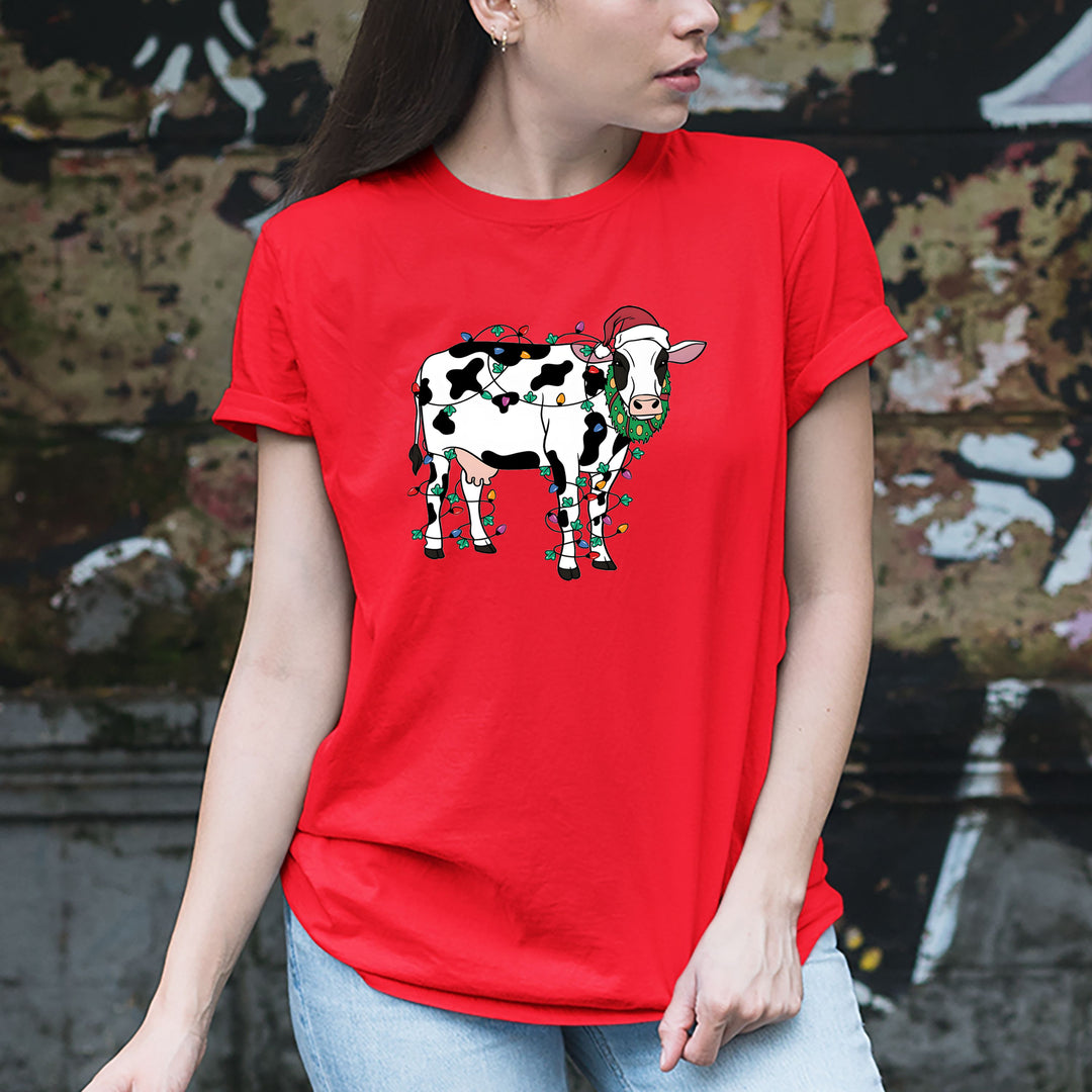 "Santa Cow With Lights"
