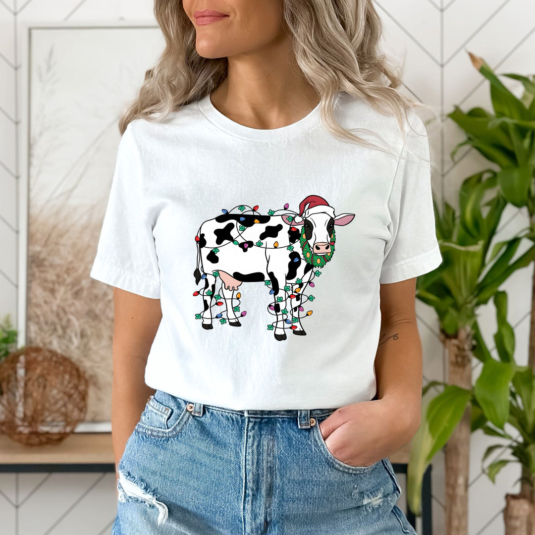 "Santa Cow With Lights"
