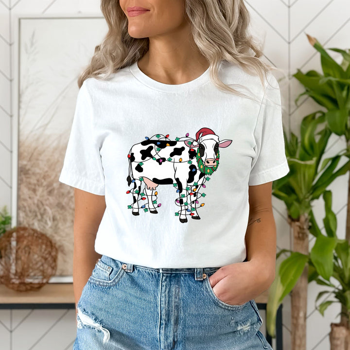 "Santa Cow With Lights"