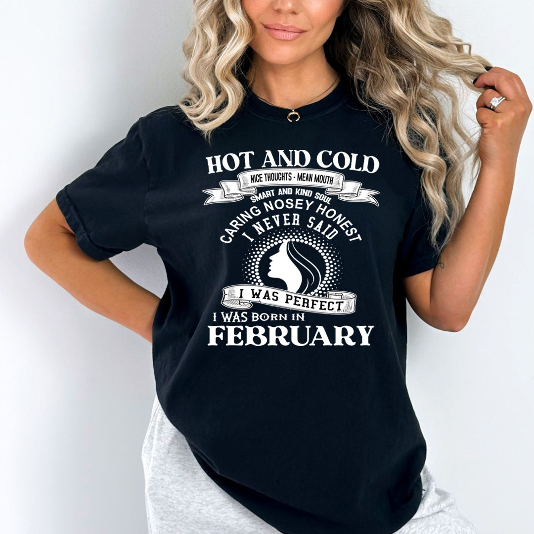 Hot And Cold February Girl- Bella Canvas