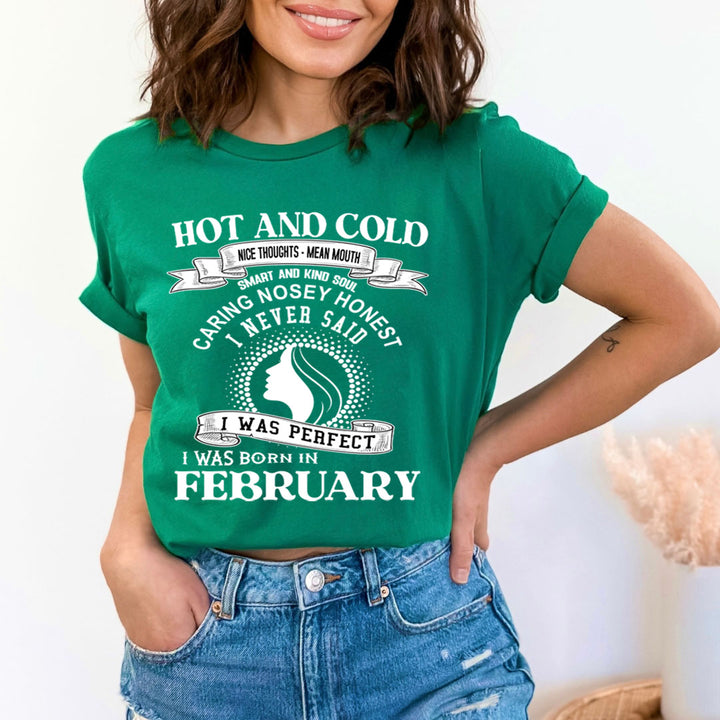 Hot And Cold February Girl- Bella Canvas